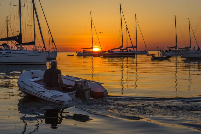 coucher de soleil archipel des glenan