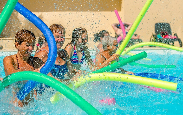 aquagym dans la piscine