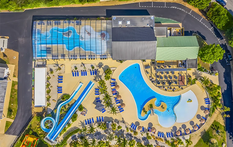 camping avec parc aquatique a proximite de la foret fouesnant