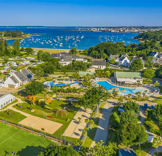 contact et acces au camping le cabellou plage