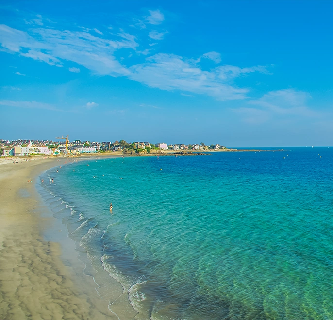 les plages des sables blancs