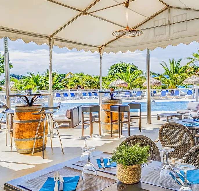 terrasse du restaurant et snack k bel