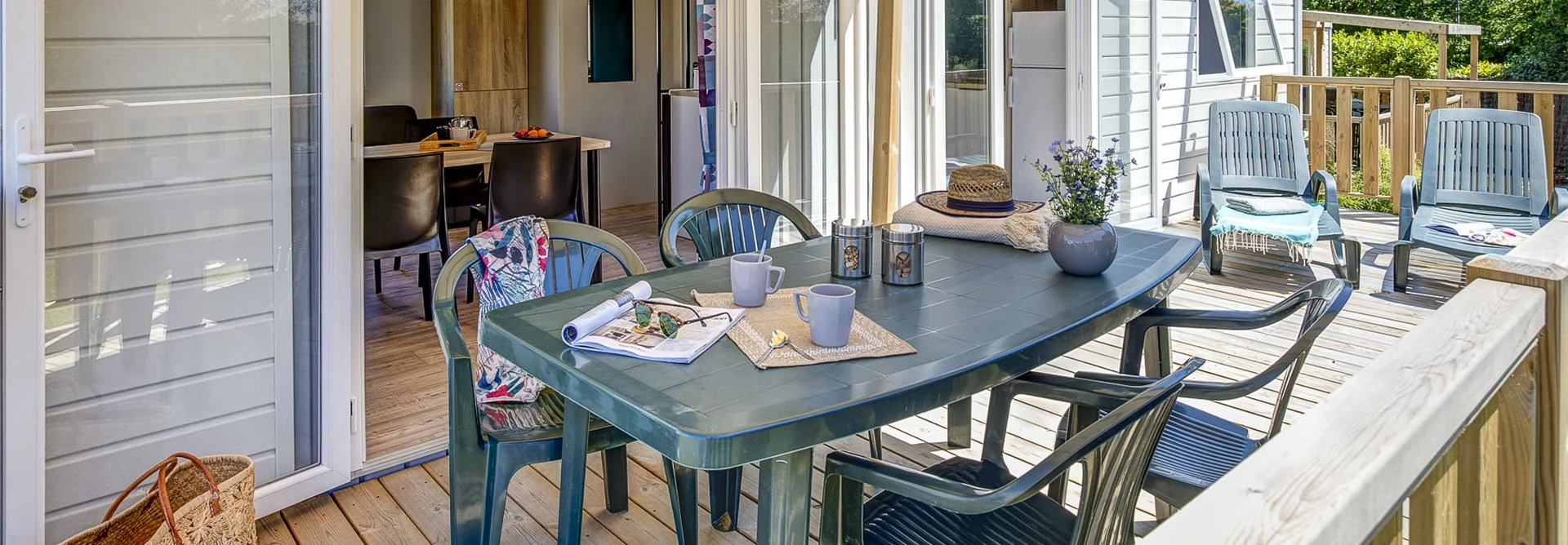 premium caraibes 6 8pers 3ch 2sde 40m2 camping resort 5 etoiles cabellou plage concarneau