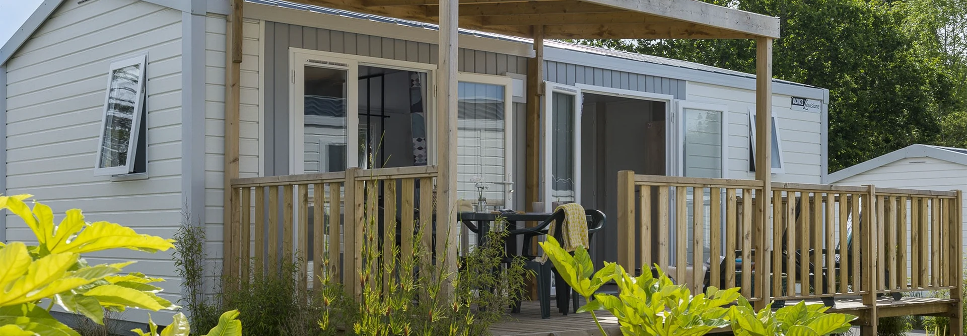 premium grand large 4 5 pers 2 ch 30m2 camping resort 5 etoiles cabellou plage concarneau