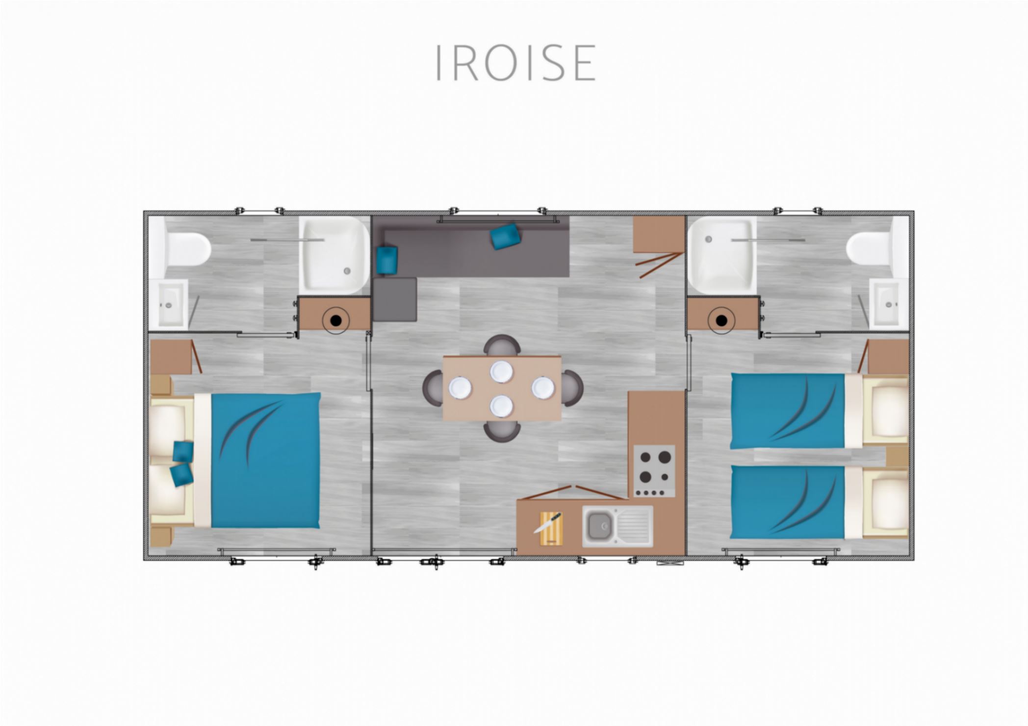 Premium Iroise 4/6 Pers 2Ch – 2 Sde – 32m2